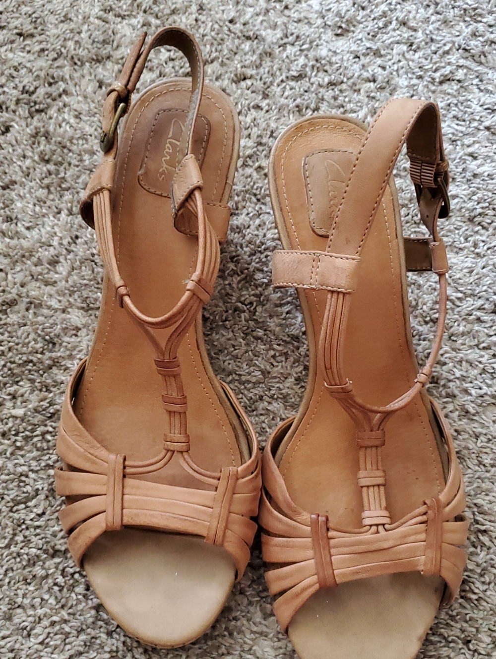 Strappy Wedge Heels - Picture 3 of 8